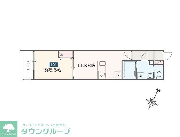 MELDIA福生IIIの物件間取画像