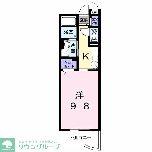 カーサフィオーレの物件間取画像