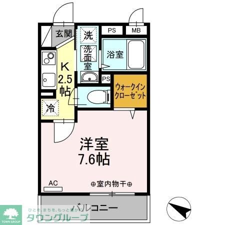 ダイヤモンドハイツの物件間取画像