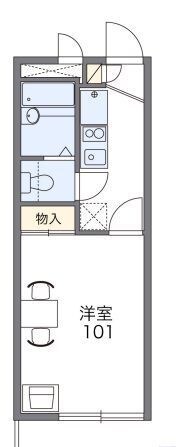 レオパレスカメリア六番館の物件間取画像