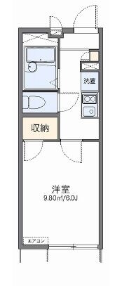 レオパレス栗木コーポの物件間取画像