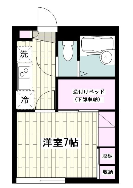 レオパレスＹＯＳＨＩＤＡの物件間取画像