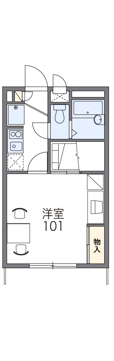 レオパレスアプリーレ　15462の物件間取画像