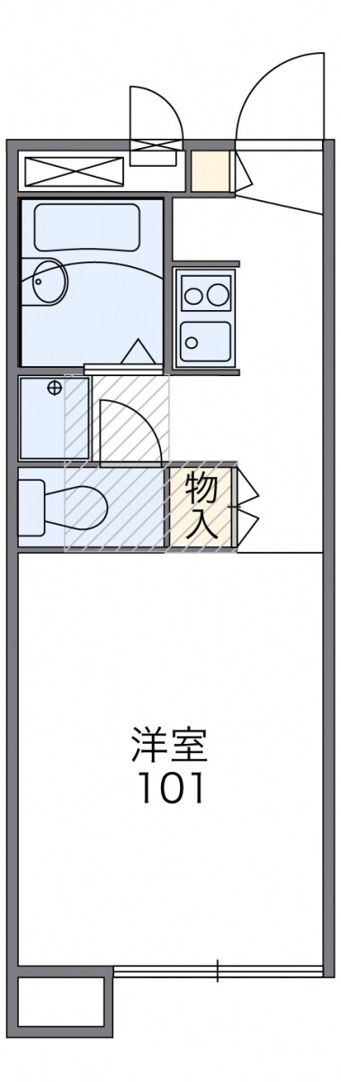 レオパレス壱里山の物件間取画像