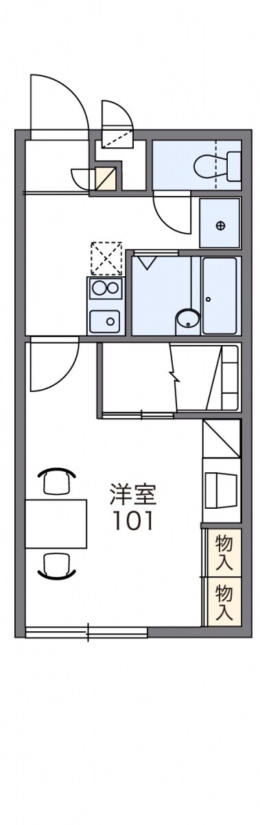 レオパレスシャトーグリーンの物件間取画像