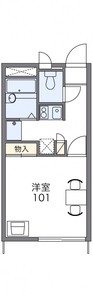 レオパレス台天白の物件間取画像