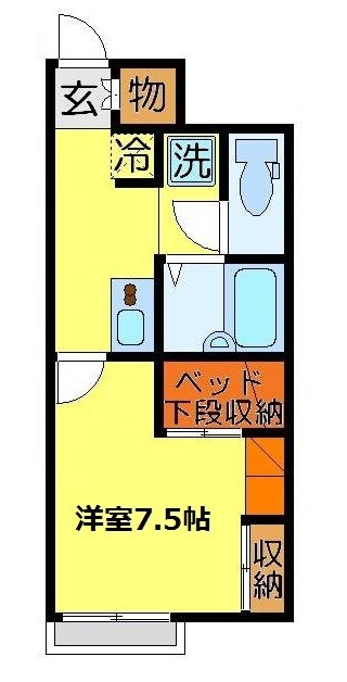 レオパレスかんな　33354の物件間取画像