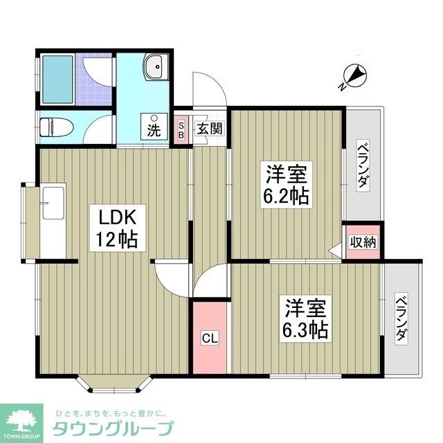 ホミリハイツAの物件間取画像