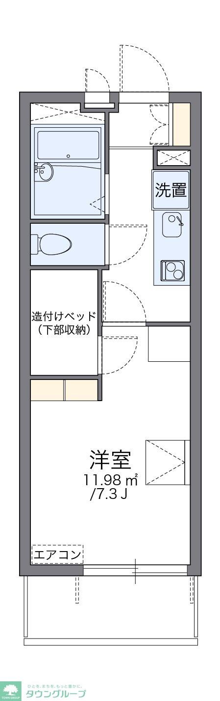 レオパレスコシバの物件間取画像