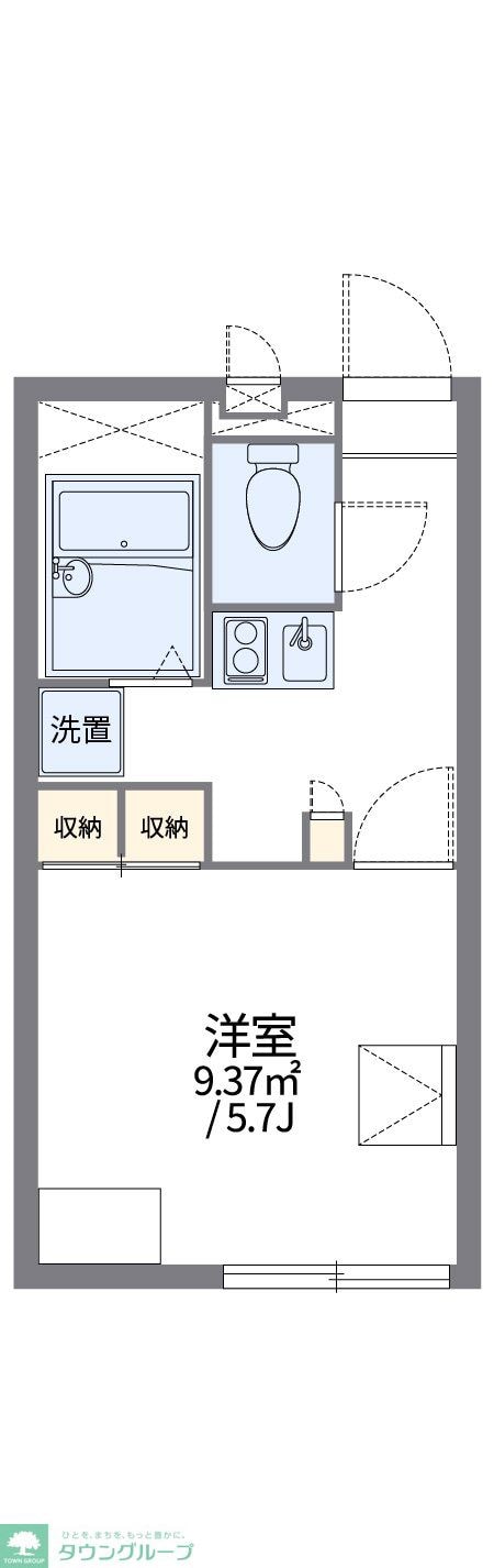 レオパレスＷＡＴＡＮＡＢＥの物件間取画像