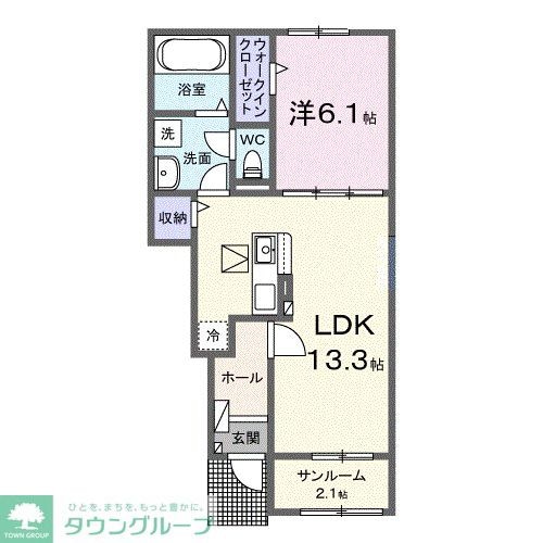 ヒカルサ熊谷江南中央　Iの物件間取画像