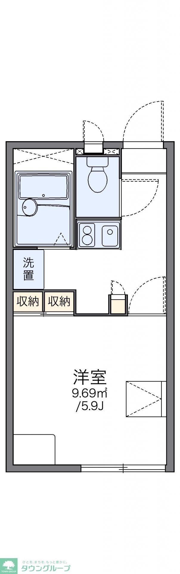 レオパレスＲｙｏｕの物件間取画像