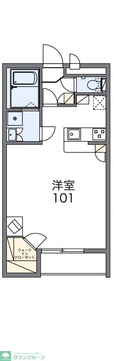 レオパレスミルリーフ 40906の物件間取画像