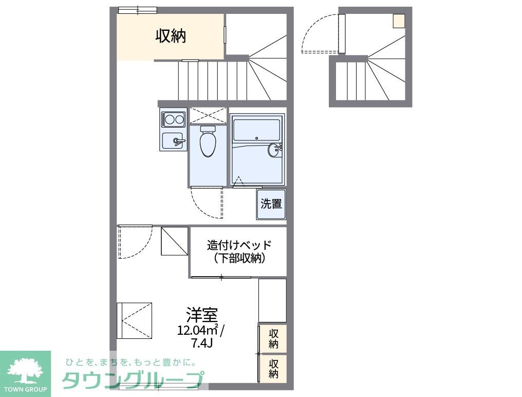 レオパレスフォンターナの物件間取画像