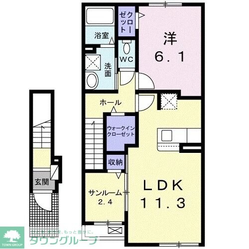 ベルヴィル加須　IIの物件間取画像