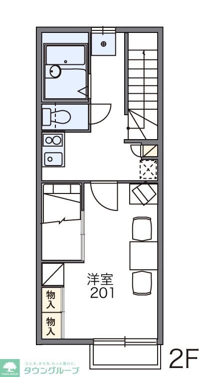 レオパレス寿２３３６０の物件間取画像