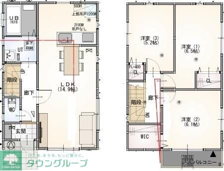 グランソフィア羽生の物件間取画像
