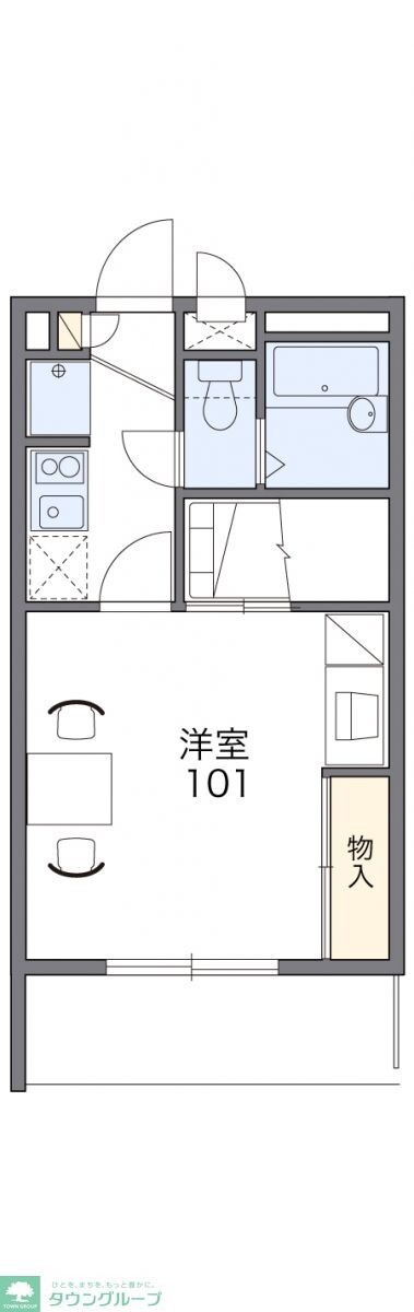レオパレスクレールＳＨＩＧＡ　14809の物件間取画像