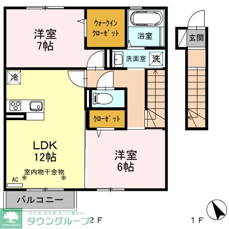 グリーンコートＳの物件間取画像