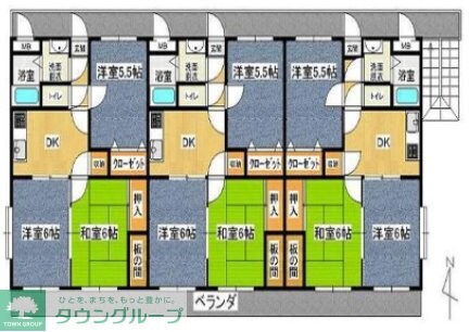 ファミーユ寿の物件間取画像