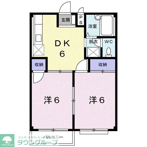 ハウス８の物件間取画像