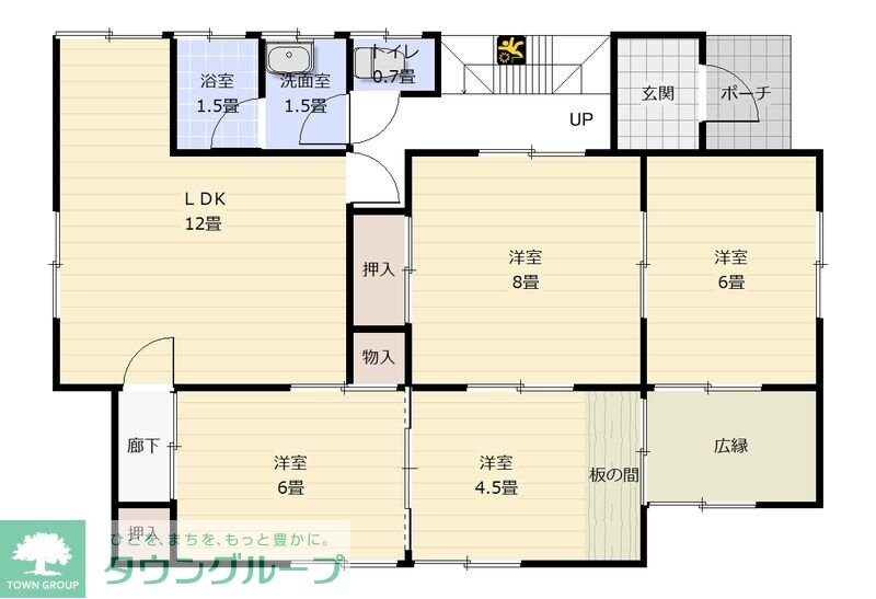 西城貸家の物件間取画像