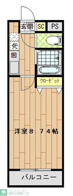 プラチナコート５８番館の物件間取画像