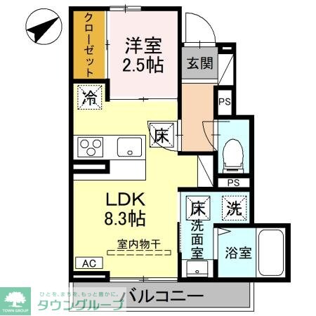 シンボルバーム・ラオムの物件間取画像