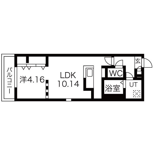 Branche箱崎宮前の物件間取画像