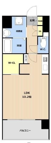 LIBTH博多駅南3の物件間取画像