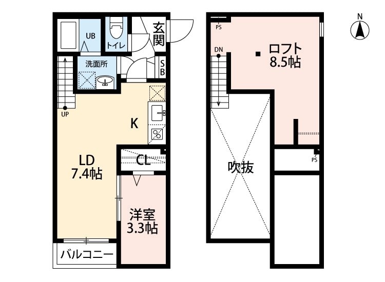 シエル次郎丸の物件間取画像