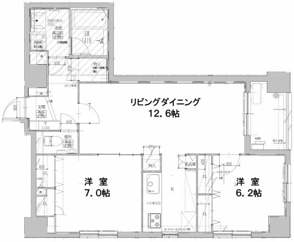 プライマル福岡平尾の物件間取画像