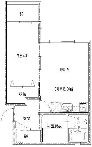 オルノミの物件間取画像