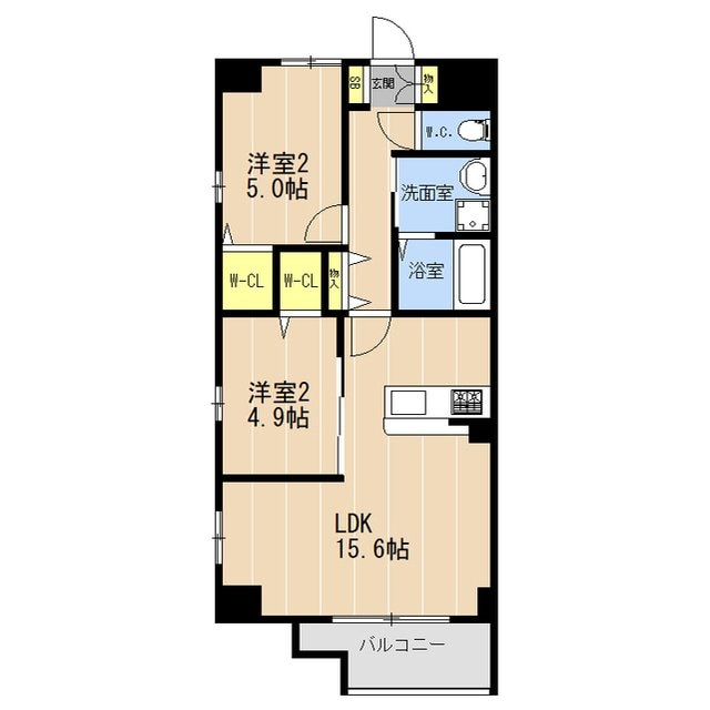 VALENTIA友泉亭の物件間取画像