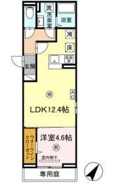 LIBERTY CITY TAKAMIYAの物件間取画像