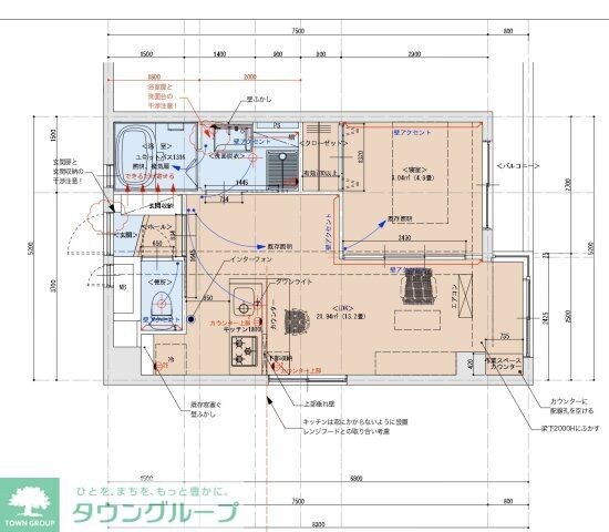 テングッド荒戸の物件間取画像