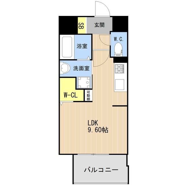 LIBTH箱崎駅前の物件間取画像