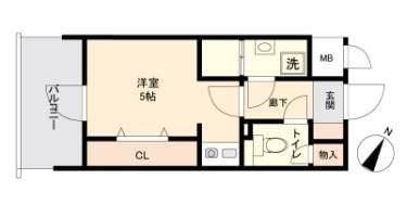 MODERN　PALAZZO天神南2の物件間取画像