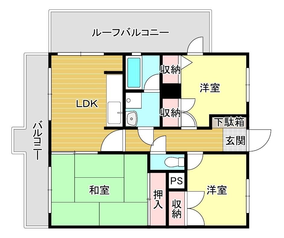 ケイエル姪浜の物件間取画像