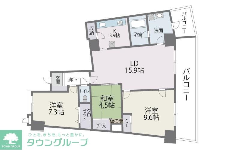 アイランドシティインフィニガーデンサウスの物件間取画像