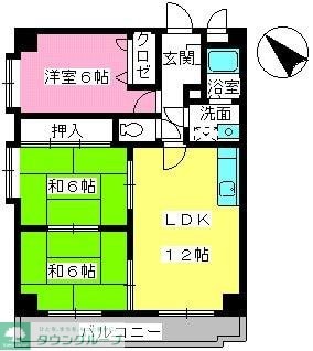 グランシャリオ南大橋の物件間取画像