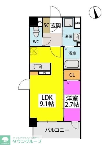 グラン　ソレイユ井尻の物件間取画像