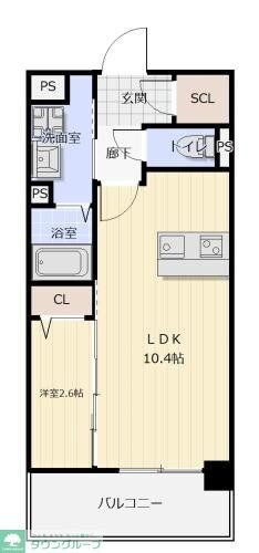 アビターレ博多の物件間取画像