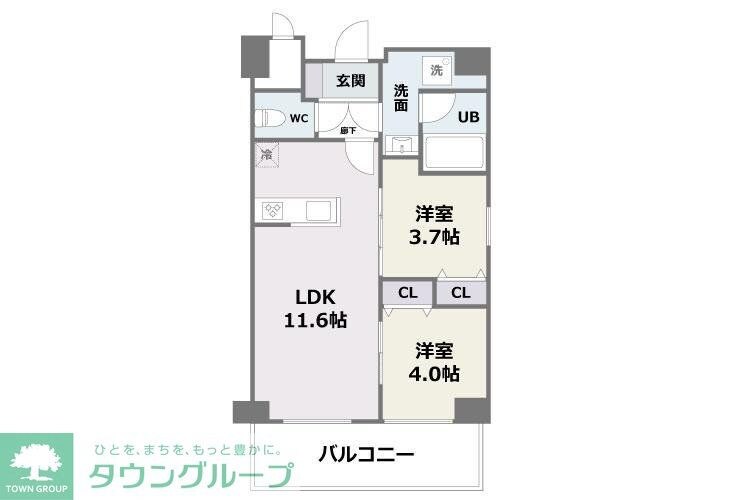 エフパルク高宮2の物件間取画像