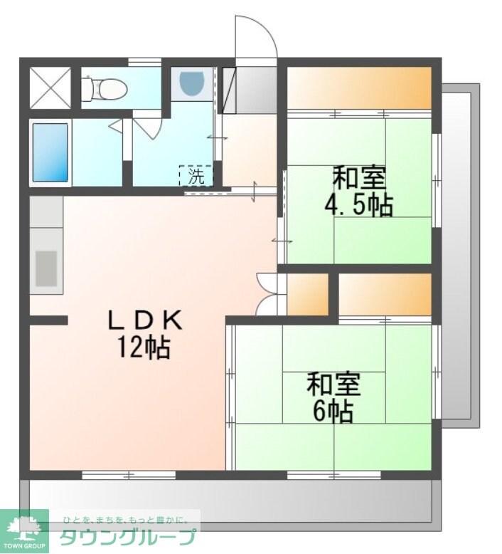 メゾン駅南の物件間取画像