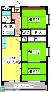 コーポ清隆の物件間取画像