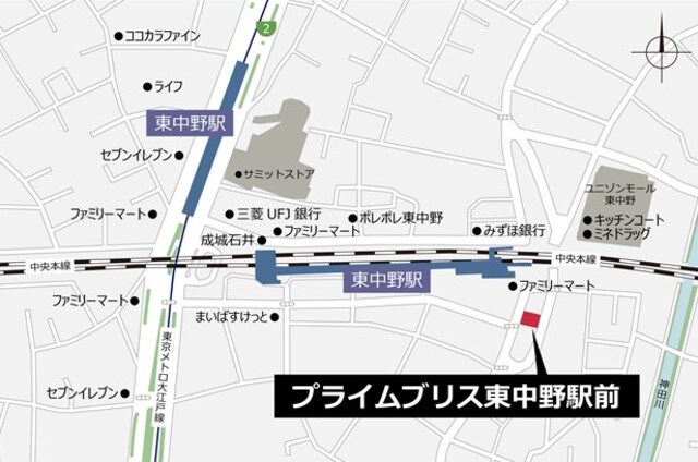プライムブリス東中野駅前の物件内観写真