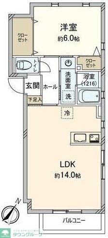 カーサＵＳの物件間取画像