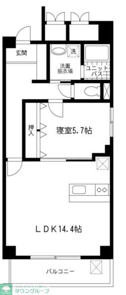 ゼフィルスＡ棟の物件間取画像