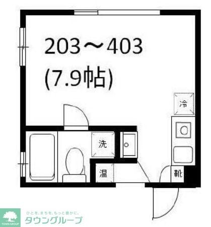 COCOFLAT笹塚の物件間取画像